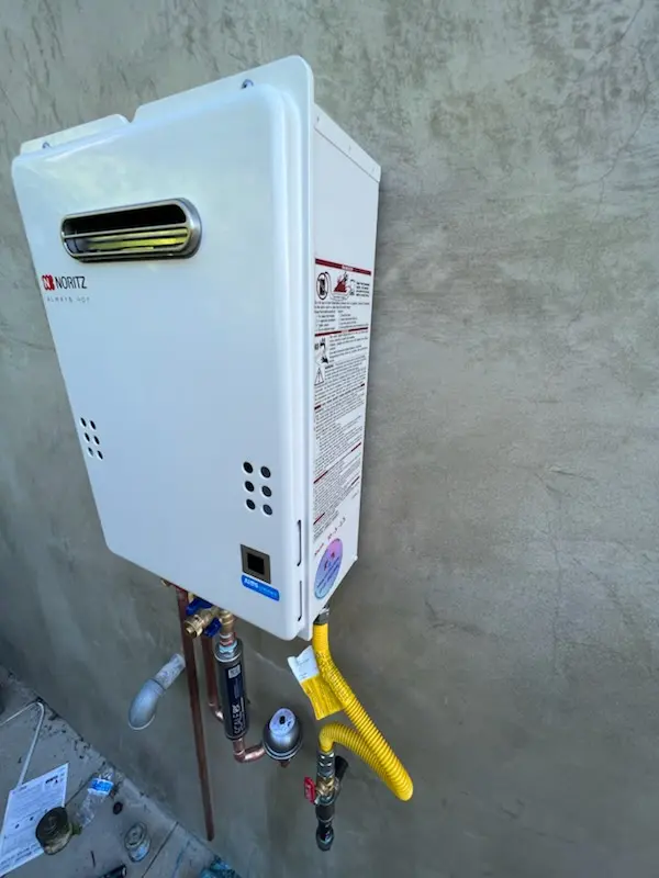 Tankless water heater installation for Rivermont homes